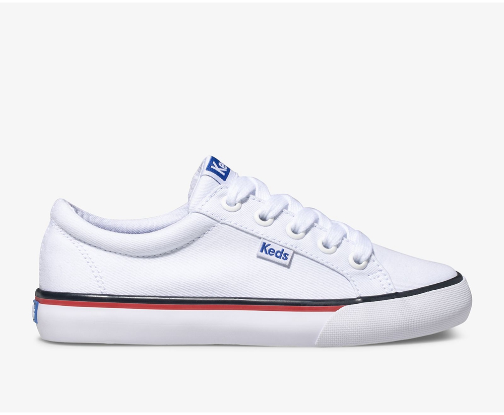 Tenis Keds Niña Blancos - Jump Kick Lona - 5270-LZQXP